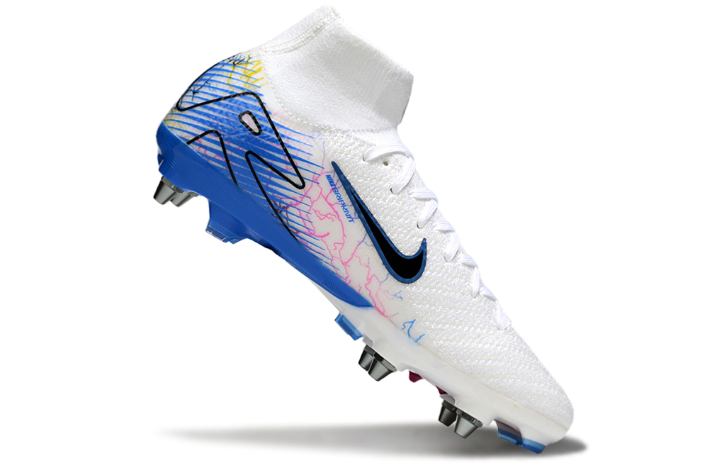(Arrival 39-45) Nike Assassin's 16th generation built-in full air cushion purple blue waterproof knitted AG football shoes Nike AIR Zoom Mercurial Vapor 16 Elite XXV AG39-457