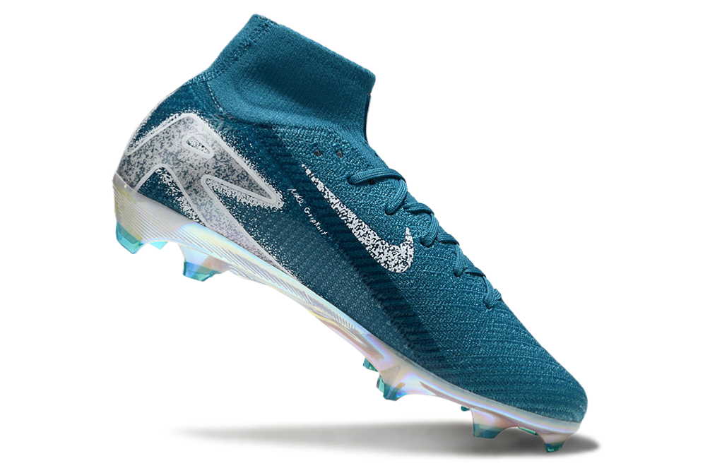 (Arrival 39-45) Nike Assassin's 16th generation high-top built-in fully air cushioned waterproof knitted straw nail MD soccer shoes Nike Air Zoom Mercurial Superfly IIX Elite TF39-457