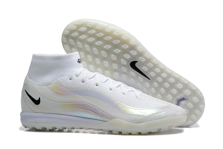 (Arrival 39-46) Nike Assassin's 16th generation high-top built-in fully air cushioned waterproof knitted straw nail MD soccer shoes Nike Air Zoom Mercurial Superfly IIX Elite TF39-4610