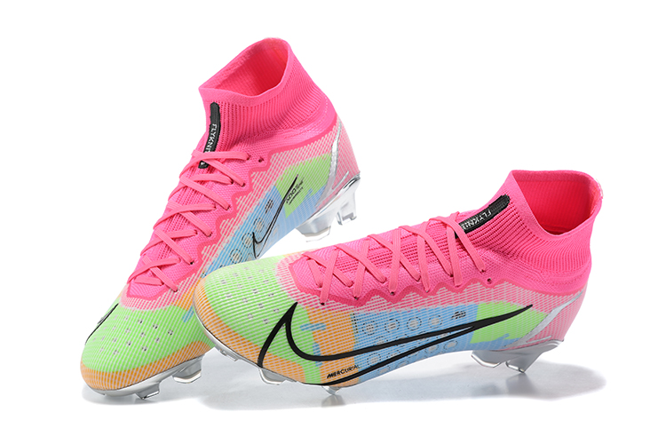 (Arrival) Nike Assassin's 14th Generation High-top Mbappe Flames exclusive combat boots fully knitted waterproof FG football shoes Nike Superfly 8 Elite FG 39---4510